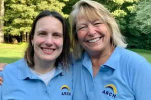ARCH friendly team equine-assisted facilitators Annie and Lynn