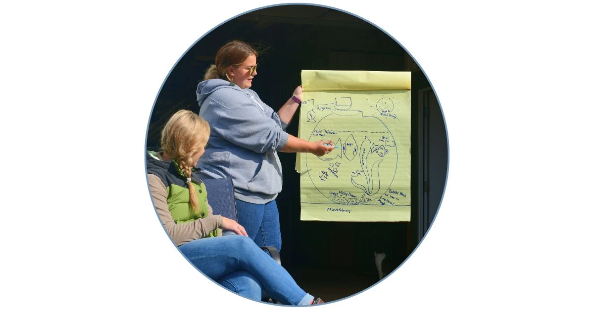 ARCH Gathering woman teaching with flip chart